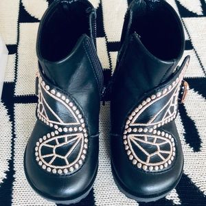 Sophia Webster butterfly leather booties